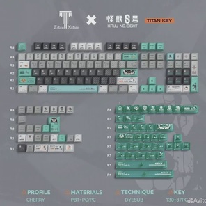 Кейкапы Titan Nation x Kaiju no.8